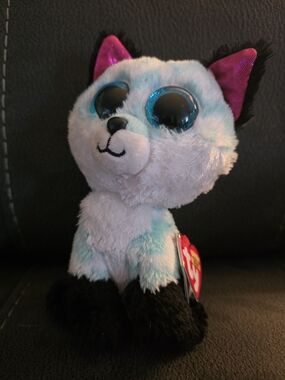 TY Beanie Boo Plush Soft Toy 6" PIPER ARTIC FOX CLAIRE'S EXCLUSIVE